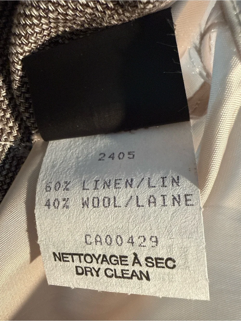 NWT Bullock & Jones Luxury Safari Field Jacket Linen Wool 44R - Picture 9 of 10